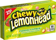 Lemonhead Chewy Fiercely Citrus $0.25 Box 23g (0.8oz) (Box of 24)