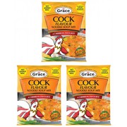 Grace Cock Flavour Noodle Soup Mix 50g (Pack of 3)