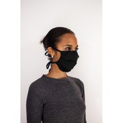 Washable/Reusable Adult UK Model VSG2-94 Cotton Black Fabric Face Mask