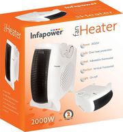 Infapower 2000W Dual Position Fan Heater