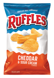 Frito Lays Ruffles Cheddar & Sour Cream (1.5oz) 42.52g (Box of 64)