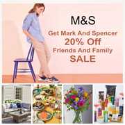 Marks and Spencer 20 off today